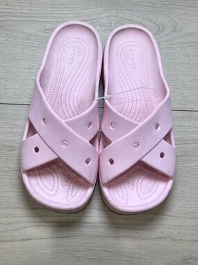 CROCS Pastel Pink Crosstown Slide Sandals